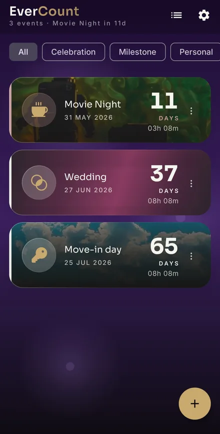 EverCount app screenshot